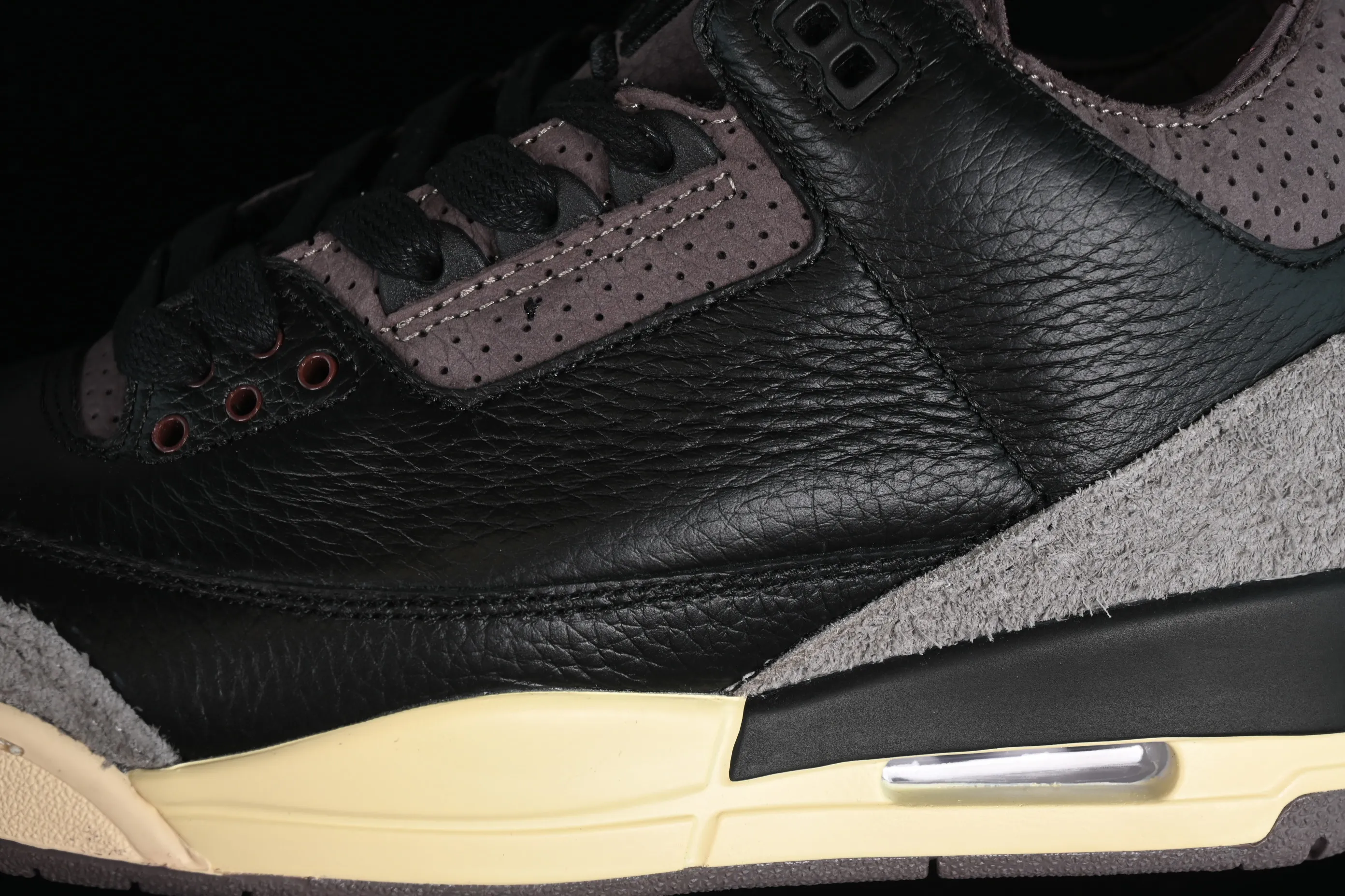 All categories Air Jordan Jordan series basketball shoes Air Jordan 3 A Ma Maniere x Air Jordan 3 Retro "Black" AJ3 Joe 3 joint model FZ4811-001